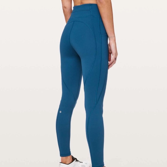 Lululemon Time To Sweat Tight 28" in Deep Marine size 4 - Picture 4 of 9